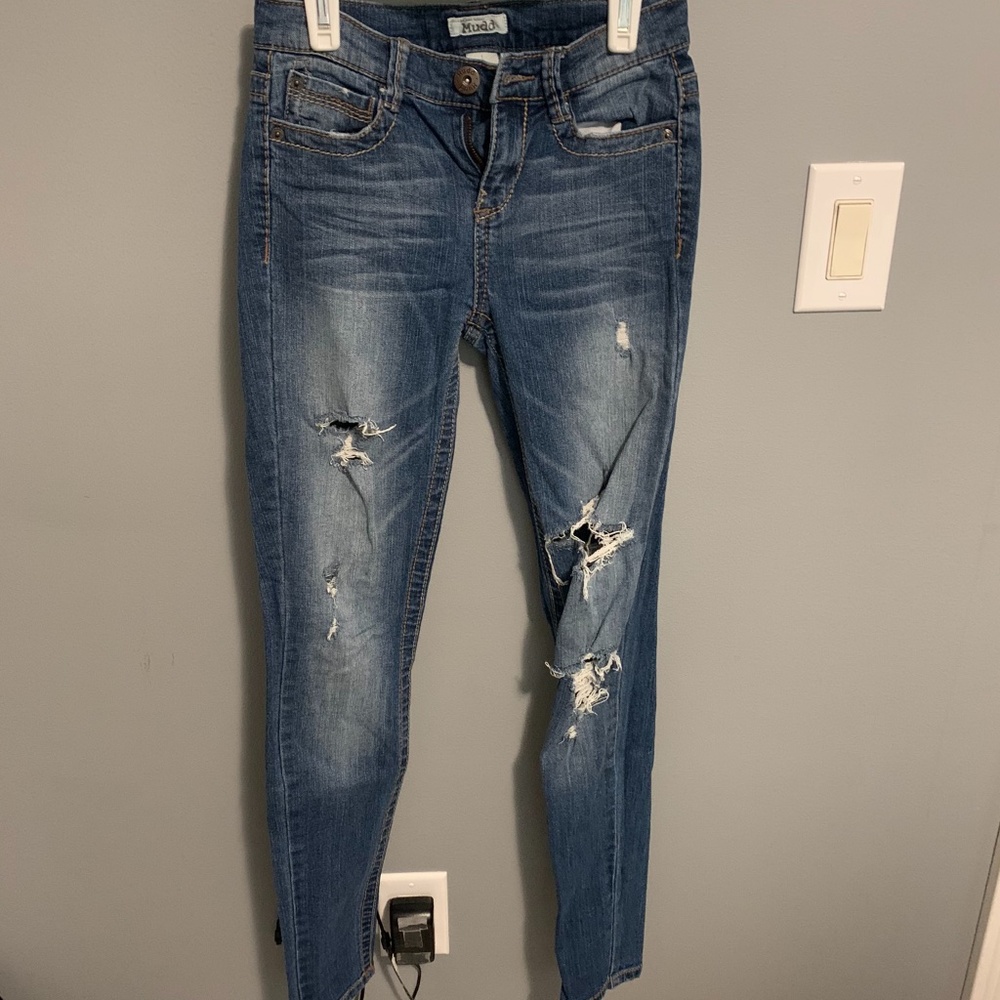 skinny ripped jeans
